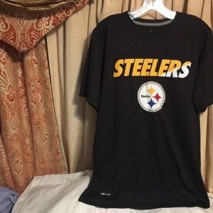 Pittsburgh Steelers NFL training dri-fit 100% polyester short sleeve shirt
